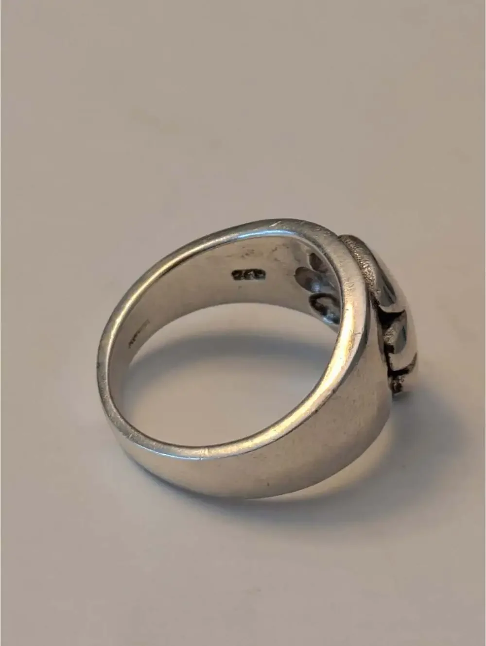 1980's solid sterling silver lucky clover shamrock ring